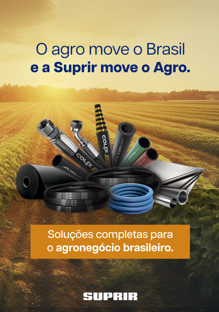 Folder de produtos Suprir Soluções completas para o agronegócio brasileiro